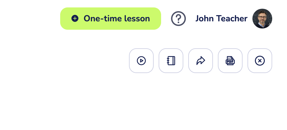 top-right of the Study Guide editor with Preview, Assign homework, Share, Download, and Close buttons
